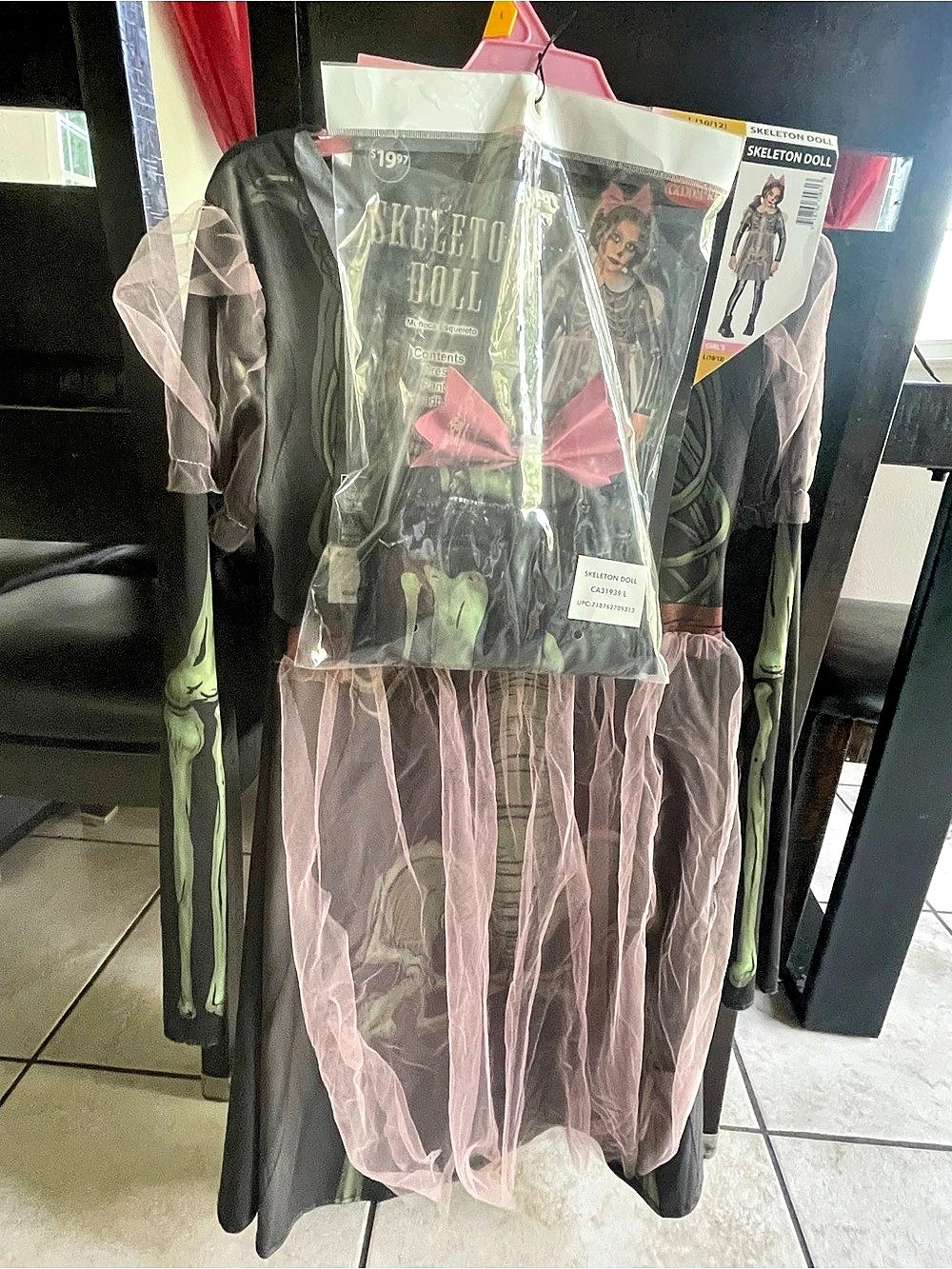 Goodmark Skeleton Doll Costume Halloween Girls Large